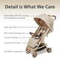 thumbnail image 2 of Unilove Pika Travel Stroller, Sand Beige, 2 of 7