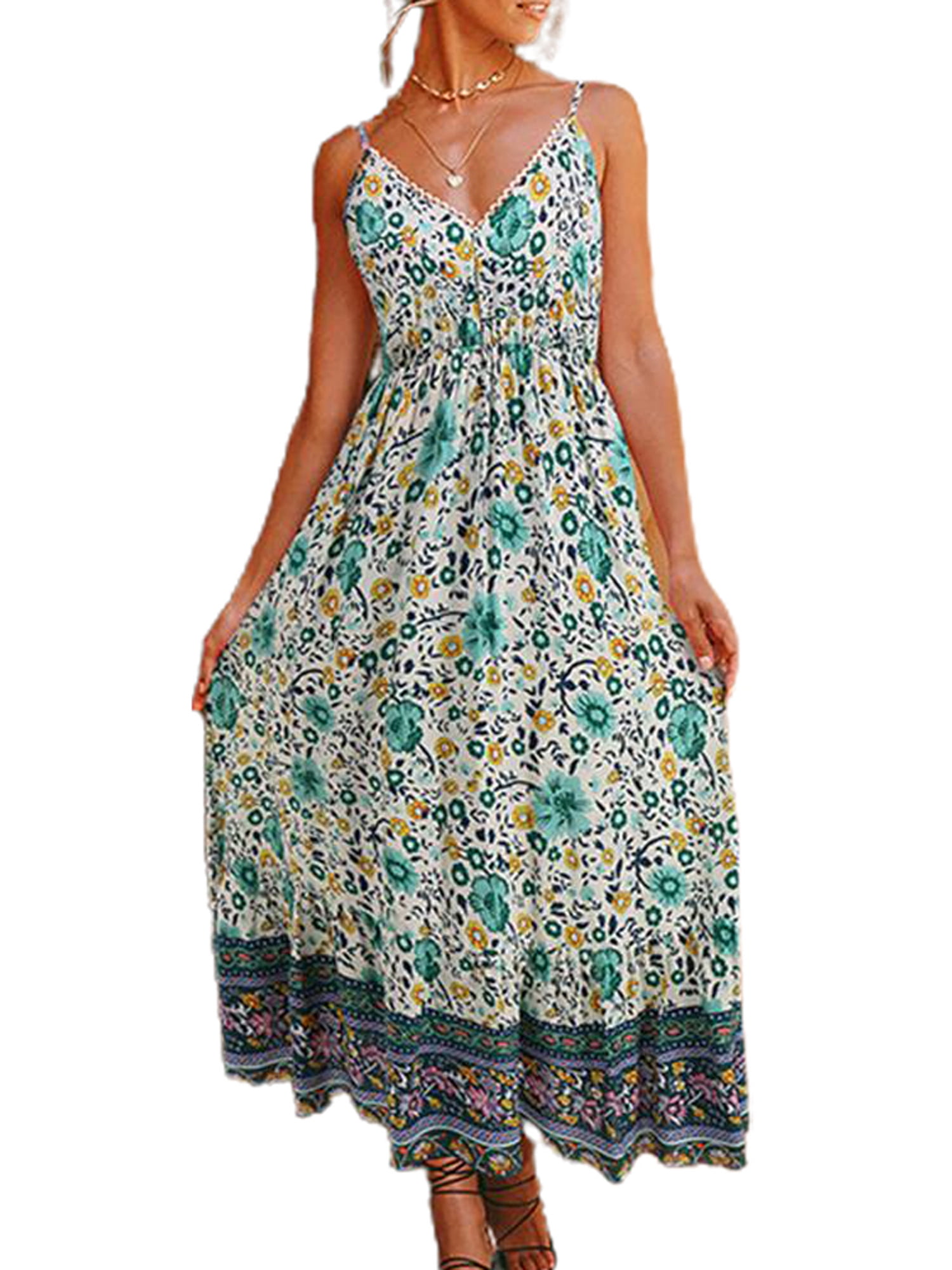 strappy maxi dress casual