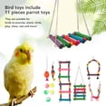 thumbnail image 3 of Juguetes Para Pájaros Cacatúas, Juguetes Para Periquitos Y Pájaros, 11 Piezas, Fortalecen Los Músculos Para Cotorras Para Pinzones, 3 of 7