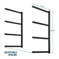 thumbnail image 3 of Danrelax Wall Mounted Kayak Rack for 4 Boats, Heavy Duty Storage Rack for Garage or Outdoor Use, 3 of 8