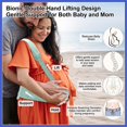 thumbnail image 3 of Vocoste Pregnancy Belly Band, Belly Support Bands, Belly Bands for Pregnant Women, Maternity Belly Band with Adjustable Straps, X-Large, Green, 3 of 7