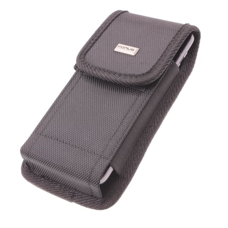 Rugged Phone Case Belt Clip for LG K51 Model - Holster Canvas Cover Pouch Carry Protective
