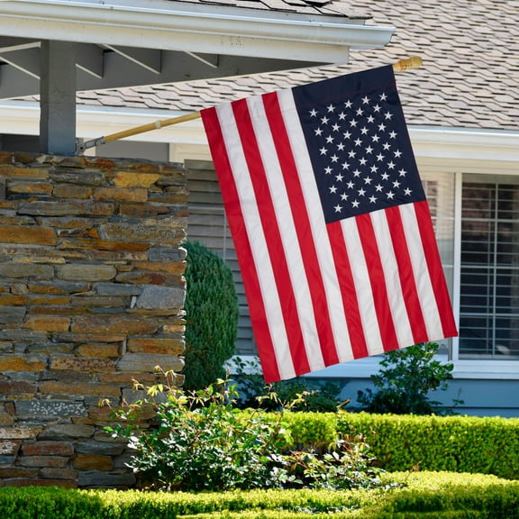 Northlight Patriotic Embroidered USA Outdoor House Flag - 40" x 28"