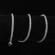 thumbnail image 5 of Collar de cadena trenzada de trigo de acero inoxidable para hombre, 4 mm, 20", 5 of 9