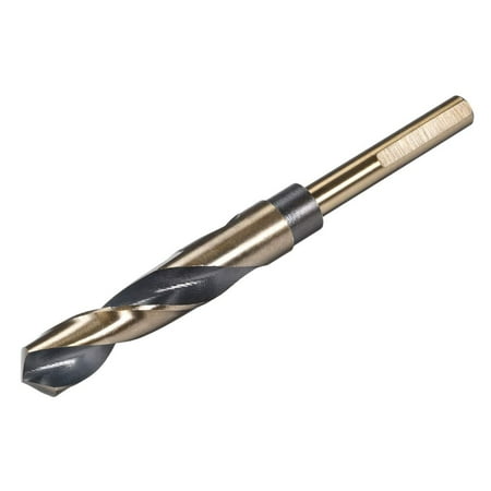 

Reduced Shank Twist Drill Bits 16.5mm High Speed Steel 4341 with 10mm (3/8 ) Shank for Stainless Steel Alloy Metal Plastic Wood-16.5mm x 10mm