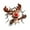 Brown, variant on Leojiow Wall Sticker Large 3D Santa Wall Decals Reindeer Door Stickers Removable Winter Holiday Xmas Break Through Walls For Window Refrigerator 38Cm Christmas Decorations