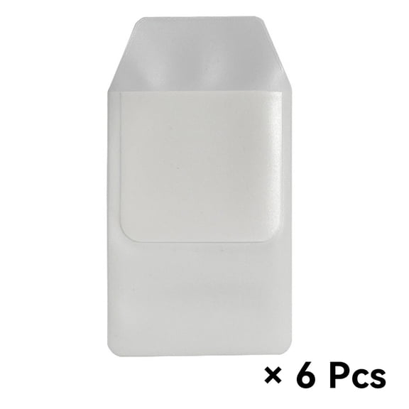 TELOLY 6Pcs White Pocket Protectors - Pocket-Friendly, Leak-Proof, Easy to Clean