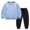 Light Blue, variant on Coerni Toddler Baby Boys Girls Fleece Pullover Sweatshirt Solid Crewneck Blouse Tops Set Warm Shirt Joggers Fall Winter Clothes