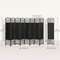 thumbnail image 3 of HOMCOM 5.6ft Folding Room Divider, Freestanding Privacy Screen for Bedroom, 3 of 10