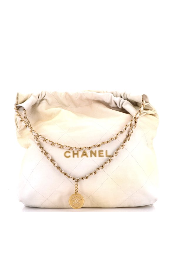 Pre-Owned 22 Chain Hobo Quilted Ombre Leather Medium By Rebag