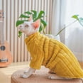 thumbnail image 5 of HQREA Warm Sphynx Cat Clothes Fleece Cat Sweaters for Cats Only for Hairless Cat Outfit, 5 of 7