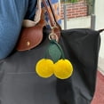 thumbnail image 6 of Clearance Items! Furry Car Pendant, Imitation Rabbit Hair Keychain, Cute Cherry Pendant for Bags, Couples Pendant, Car Decoration Keychain, Furry Bag Pendant Sales Today Clearance!, 6 of 6