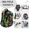 thumbnail image 7 of FKELYI Camo Dinosaur Skeleton Print Boys Backpack for Kids Schoolbag 17 Inch School Bookbag for Girls Casual Daypack Large Capacity Rucksack Travel Knapsack Bagpacks, 7 of 7