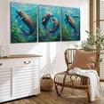 thumbnail image 2 of Hieng Modern Classic Art Canvas Print Manatee Canvas Large Oil Painting Animals Artwork Manatee Wall Art Nursery Decor Unframed, 2 of 6