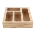 thumbnail image 4 of Ziplock Bag Organizer Food Storage Bag Organizer Bag Storage Rack Bamboo Storage Box Kitchen Bamboo Storage Box Bag Storage Rack Ziplock Bag Organizer Box, 4 of 8