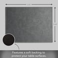 thumbnail image 4 of Luxurious Gray Vegan Leather Placemats 4 Pack Look and Feel of Genuine Leather Infused with Copper, 4 of 6