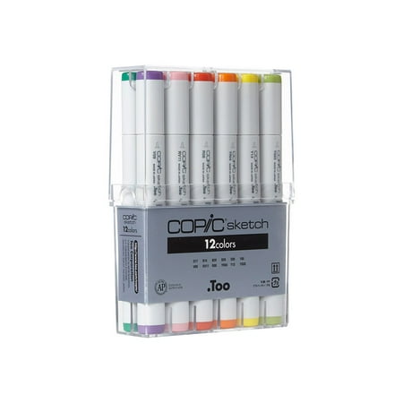 Copic® Sketch Marker Set, 12-Color Basic Set