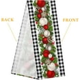 thumbnail image 3 of Black and White Buffalo Check Plaid Christmas Table Runner 90 Inch Seasonal Winter Xmas Holiday Farmhouse Table Cloth Decorations for Home Dining Room Party Decor, 3 of 6