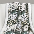 thumbnail image 2 of Lush Decor Camouflage Leaves Sherpa Reverse Throw, 60x50, Green, Single, 2 of 5