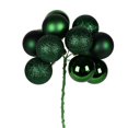 thumbnail image 1 of 12" Emerald Ball Ornament Pick 4/Bg, 1 of 2