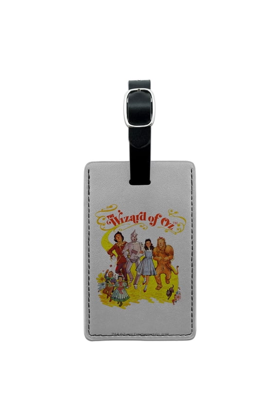 The Wizard of Oz Yellow Brick Road Rectangle Leather Luggage Card Suitcase Carry-On ID Tag