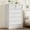 Antique White 7-Drawer Chest, variant on Accreate Modern Tall Chest of Drawers – Large Drawer Wooden Dresser Organizer for Bedroom, Nursery, Entryway, Living Room