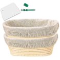 thumbnail image 1 of Banneton Proofing Basket Set - Artisan Sourdough Bread Basket,dough Scraper/cutter & Brotform Cloth, 1 of 5