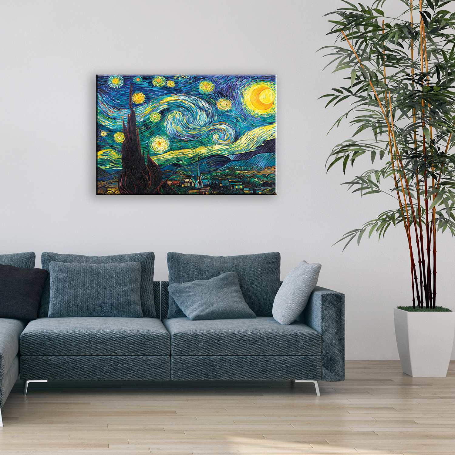 ArtWall Vincent van Gogh "Starry Night" Wrapped Canvas