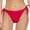 Red, variant on Women Mid Rise Bikini Bottoms Full Coverage Swimsuit Ruched Scrunch Swim Bottom(White,XS)