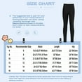 thumbnail image 6 of YEAHDOR Girls Gymnastic Ballet Dance Leggings Yoga Skating Skinny Tights Running Workout Athletic Pants White 6, 6 of 6