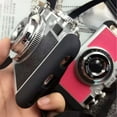 thumbnail image 3 of Funda para teléfono con cámara vintage, diseño moderno de cámara en estilo vintage 3D, funda de silicona con correa larga, compatible con iPhone 6 y 6s, 3 of 5