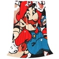 thumbnail image 6 of Lsque Mario Pattern Fuzzy Fleece Throw Blanket Extra Large,Super Soft,Fluffy and Warm Blankets for Couch,Bed,All Season Use (50"x40"), 6 of 7