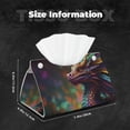 thumbnail image 4 of Kdxio Rainbow Scales Fantasy Dragon Print Tissue Box Cover,Modern PU Leather Rectangular Tissue Box Holder for Bathroom Living Room Bedroom Office Desk Car Home, 4 of 6