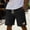 Black, variant on Men's Breathable Cotton Shorts, Lightweight Drawstring Shorts for Beach with Pockets , Vacation and Casual Wear Green XXL