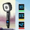 thumbnail image 2 of Temperature Digital Display High Pressure Shower Head 3 Modes Large Flow Water Saving Spray Nozzle Rainfall Bathroom Showerhead, 2 of 4