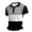 Dark Green, variant on Trendy Mens Polo Shirt Short Sleeve Half Zipper Color Block Polo Contrast Color Slim Fit Casual Shirts