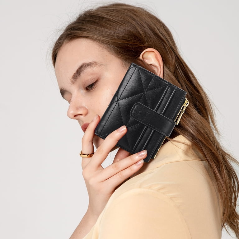 Small Leather Bifold Wallet with RFID Blocking photo 4