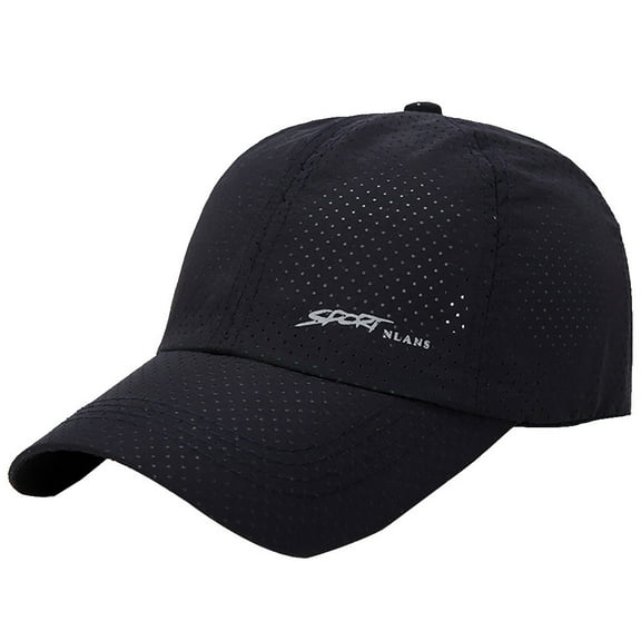 Breezora Breathable Mesh Baseball Cap for Men Adjustable Sporty Sun Protection Quick Dry Hat Navy
