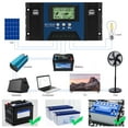 thumbnail image 1 of Solar Charge Controller 12V 24V 100A MPPT Auto Solar Panel Controller Solar Regulator with Lcd Screen Fit for Small Solar System, 1 of 6