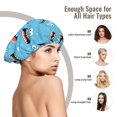 thumbnail image 6 of cute Dinosaur mouth Silk Bonnet for Sleeping Women Men, Adjustable Elastic Satin Bonnet Bonnet for Sleeping, Soft Cute Similar Silk Curly Hair Bonnet for Sleeping, 6 of 7