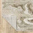 thumbnail image 5 of 3' X 5' Ivory Tan Beige Grey And Brown Abstract Power Loom Stain Resistant Area Rug, 5 of 10