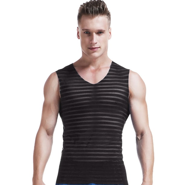 Mens Sleeveless V Neck Undershirt