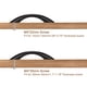 thumbnail image 5 of Madera Tiradores Manijas, 5uds 192mm/3,78 Agujero Distancia Madera Tiradores para Cocina Muebles Cajón Armario Alacena, Negro, 5 of 6