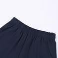 thumbnail image 5 of WAVSUF Boys Summer Shorts with Pockets Soft Loose Fit Elastic Waist Back to School Daily Cotton Shorts Blue 8, 5 of 10