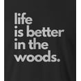 thumbnail image 2 of 9 Crowns Men's Camping Funny T-shirt (Lifeinwoods-Black, Small), 2 of 3