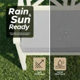 thumbnail image 7 of Ottowood Outdoor Bench Cushion 42" x 16", Light Grey - Water & Fade Resistant Patio Furniture Cushions, Non-Slip Bench Seat Pad with Linen Textured Removable Cover for Garden Porch Sofa Settee, 7 of 7