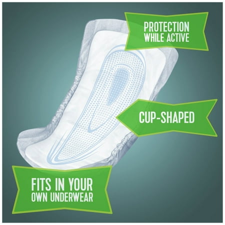 Depend Guards For Men Maximum Absorbency Incontinence Protection Pads, 52 Ct, Pack of 4