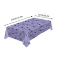 thumbnail image 3 of Btomtd 107.87 x 53.93 inch Spider Pattern Halloween Table Cloth Disposable Plastic Tablecloth Horror Theme Table Cloth Festive Party Use, Purple, 3 of 6