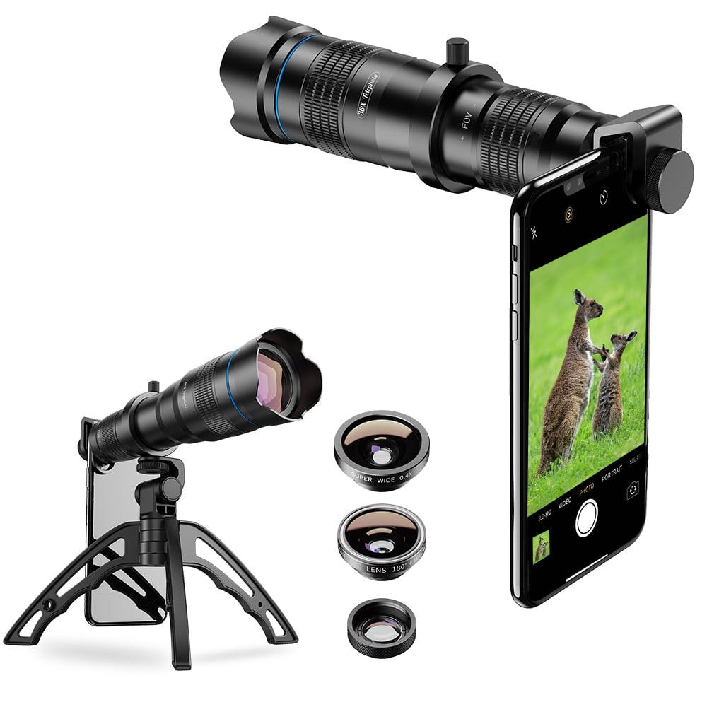 18X Zoom Telephoto Lens Cell Phone Camera Lens Huawei Monocular Telescope Aluminium HD Smartphone Lens for iPhone Samsung
