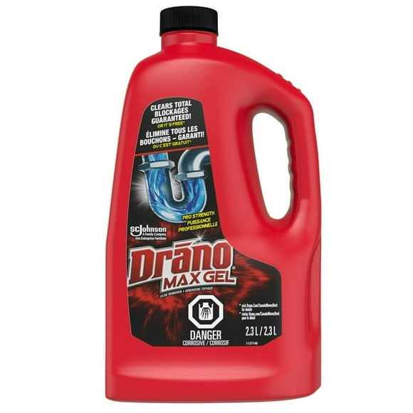 Drano® Max Gel Drain Cleaner and Clog Remover, 2.3